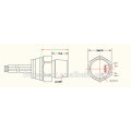 FST800-15 2018 Venta caliente económico Roscado compacto sensor de presión de núcleo de silicio